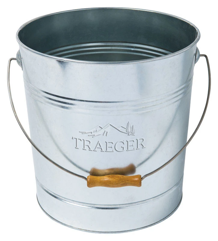 Galvanized Steel Pellet Storage Bucket 20 Lb Capacity 11.81 In. H X 10.63 In. W