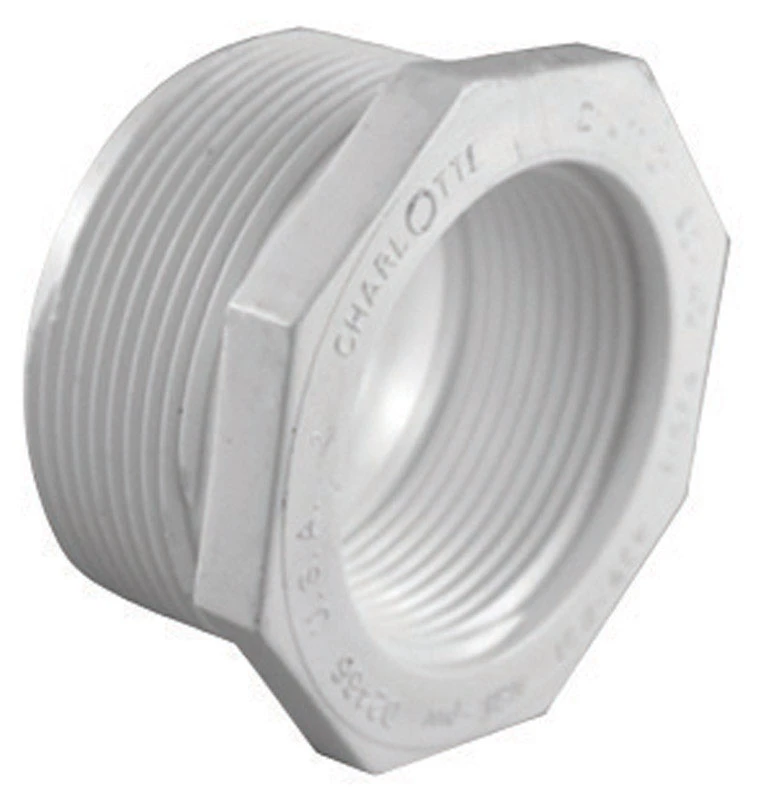 Schedule 40 PVC Threaded Bushing, 1 MIP x 1/2 In. FIP