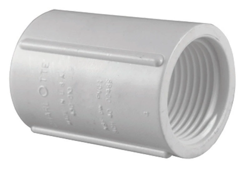 Schedule 40 PVC Threaded Coupling, 1 In. FIP