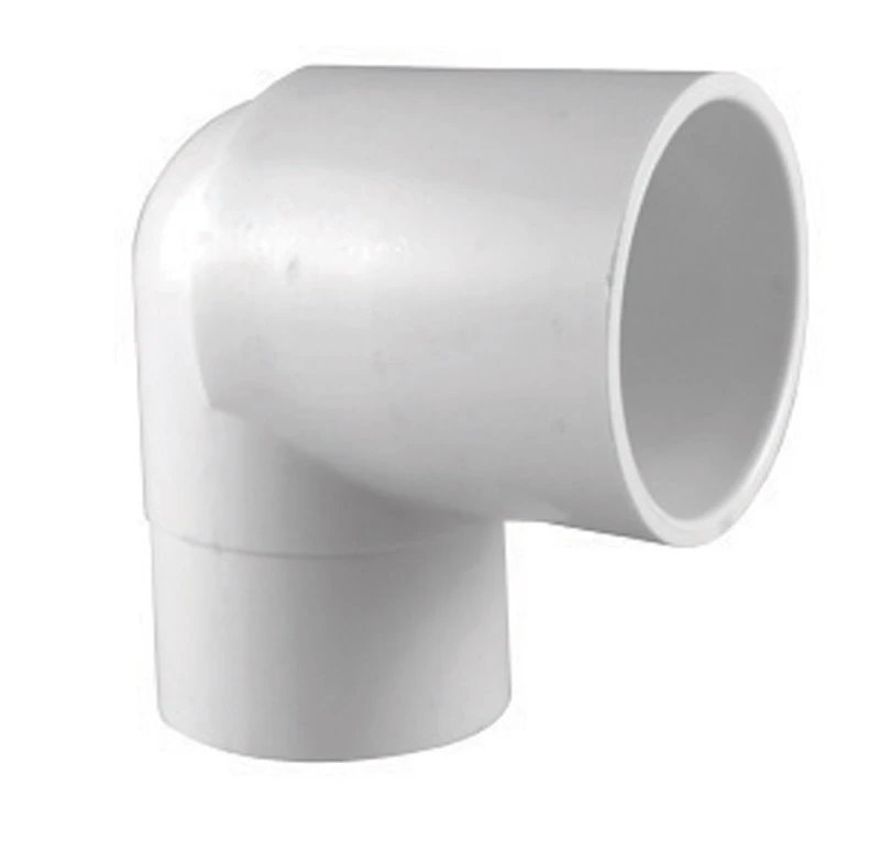 Schedule 40 PVC 90-Degree Street Elbow, Spigot x Slip, White, 1-1/4 In.