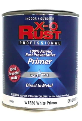 Metal Primer, Water-Base, White, 1 Qt.