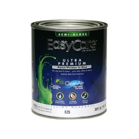 Ultra Premium Interior Latex Paint & Primer, White Semi-Gloss, 1 Qt.
