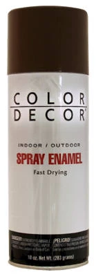 Brown Gloss Spray Paint, 10 Oz. Interior & Exterior Enamel, Model Cds7-aer
