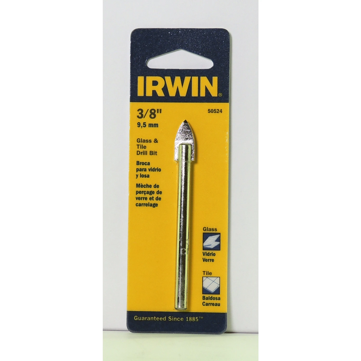 Irwin 3/8 In. x 6-1/4 In. Carbide Glass & Tile Drill Bit