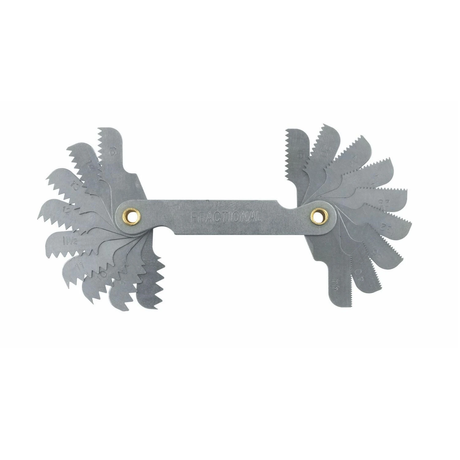 Standard Tread Pitch Gauge with 18 Leaves for Accurate Roof Slope Measurement