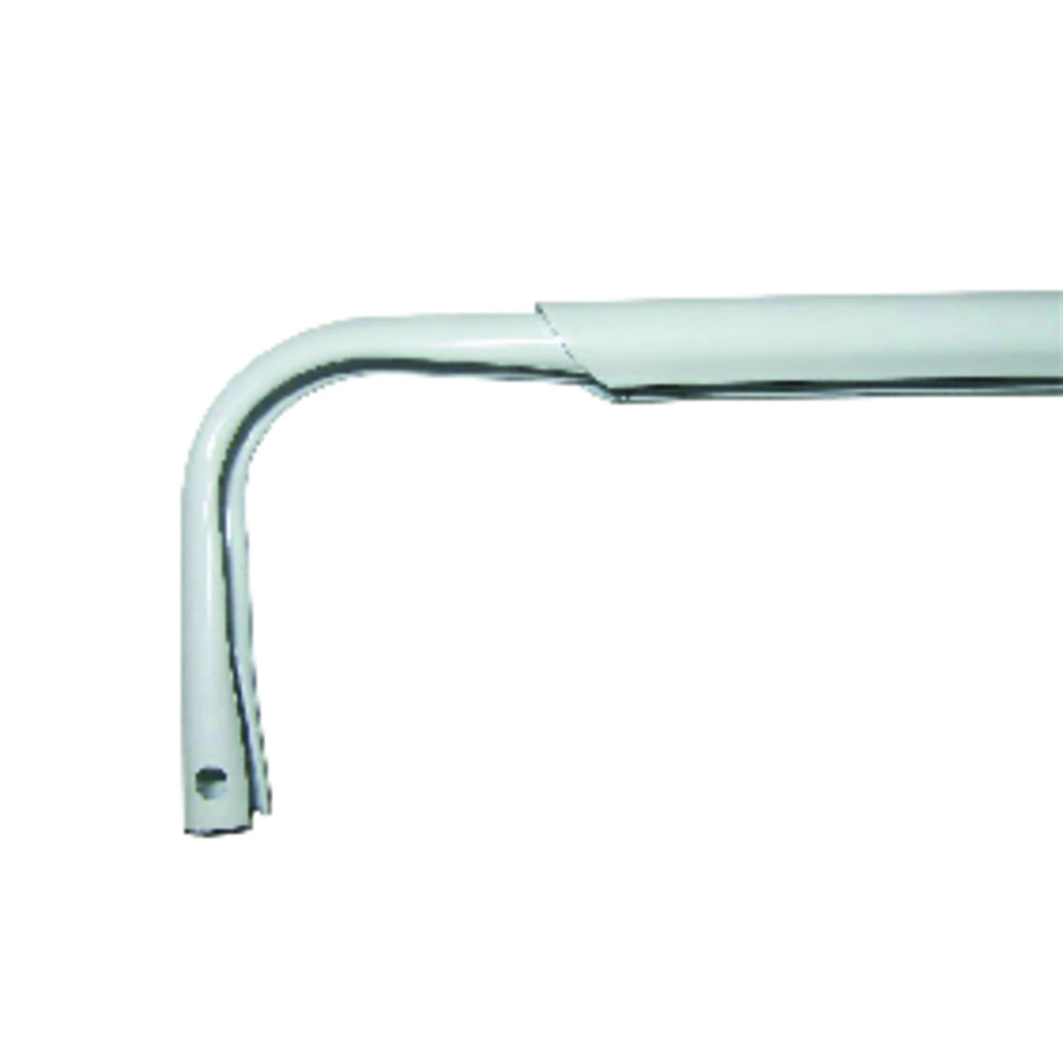 84 In. To 120 In. Heavy-duty Single Curtain Rod, White Finish