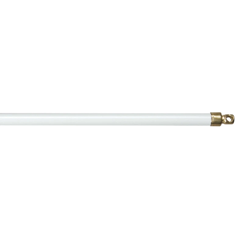 11 In. To 19 In. 5/16 In. White Swivel Sash Rod