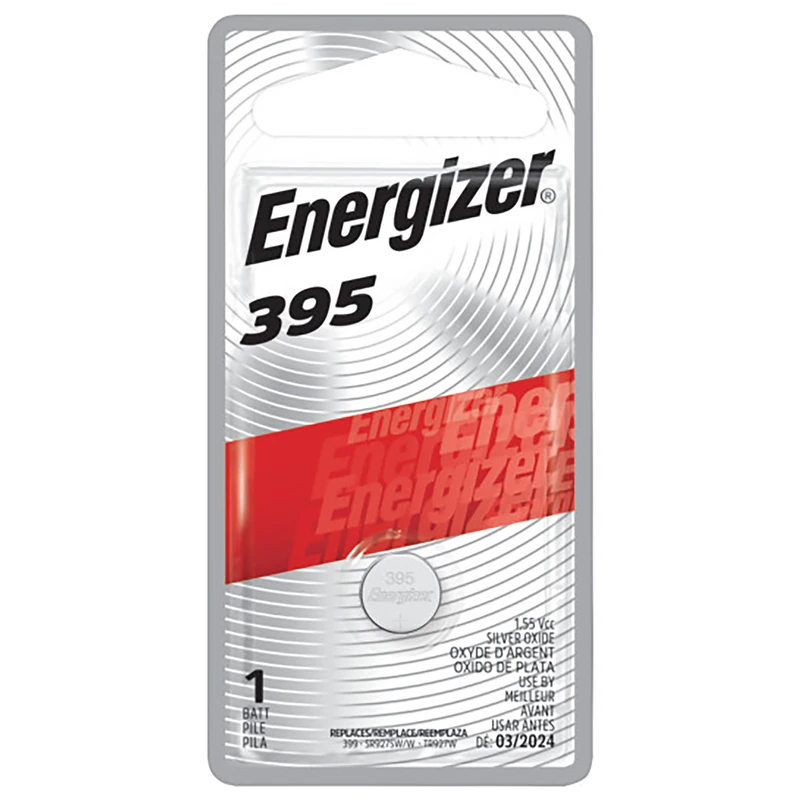 395 Silver Oxide Button Battery, 1 Pack