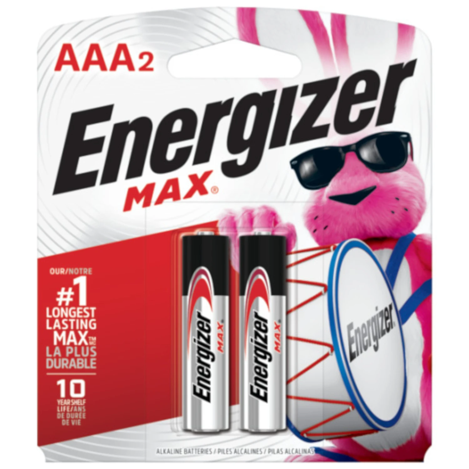 Alkaline Batteries, AAA, 2-Pk.