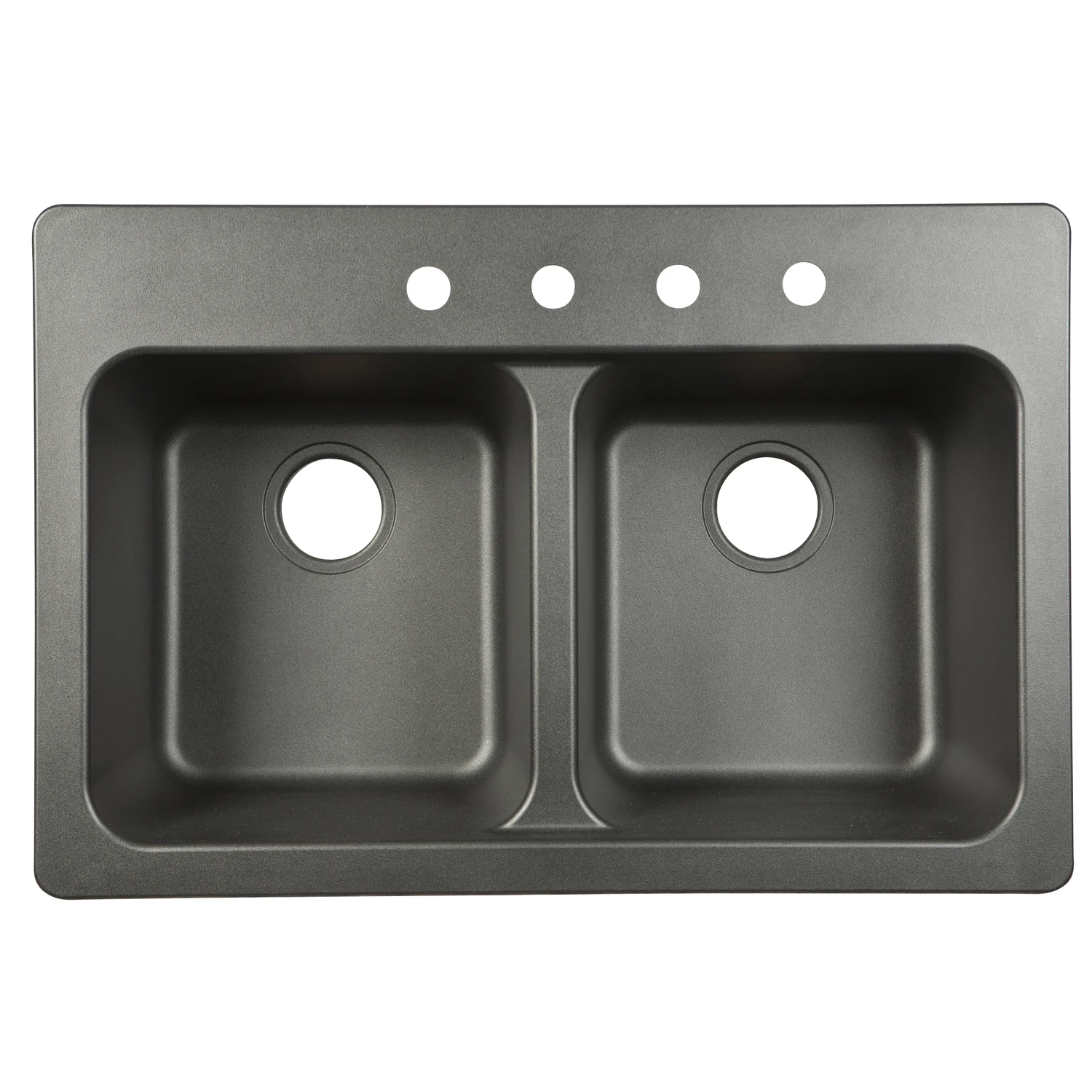 Kindred Tectonite Dual Mount 33 In. W X 22 In. L Two Bowls Kitchen Sink