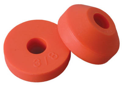 2-Pack 5/8-Inch O.D. Orange 3/8-Inch Beveled Faucet Washer