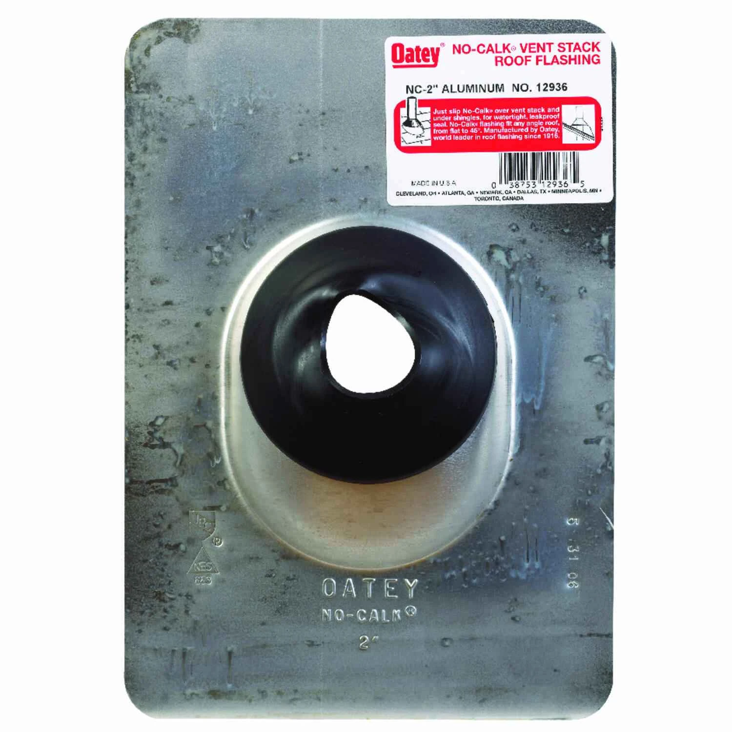 No-calk 2 In. Aluminum Roof Pipe Flashing - 9 In. X 12-1/2 In.