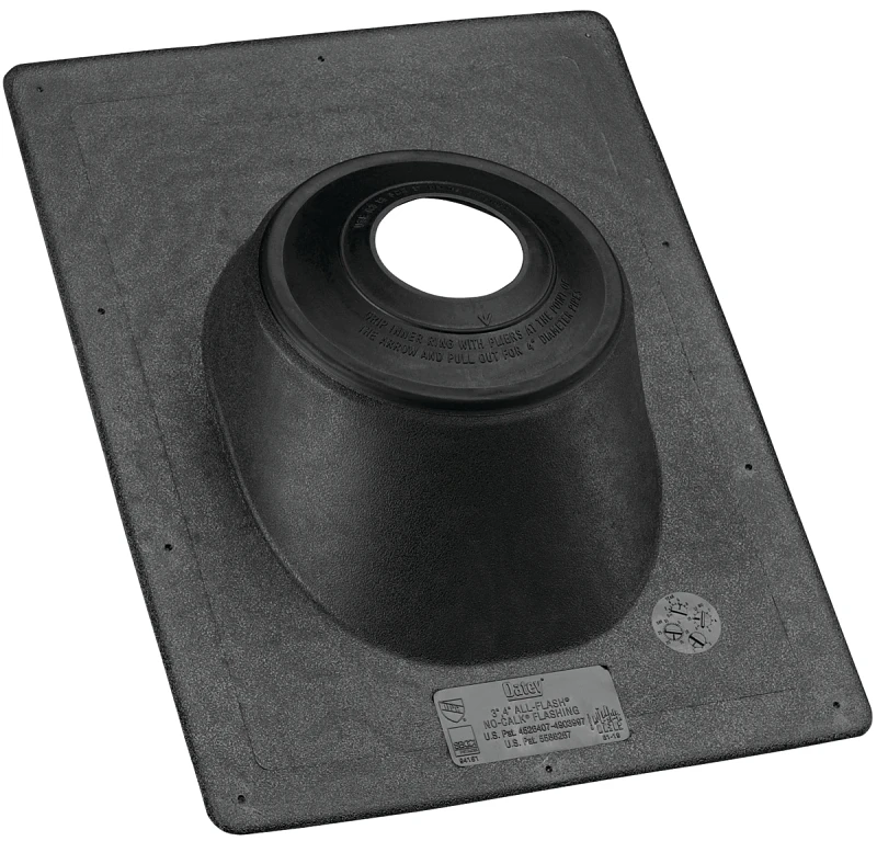 All-flash No-calk 1-1/2 In. To 3 In. Thermoplastic Roof Pipe Flashing