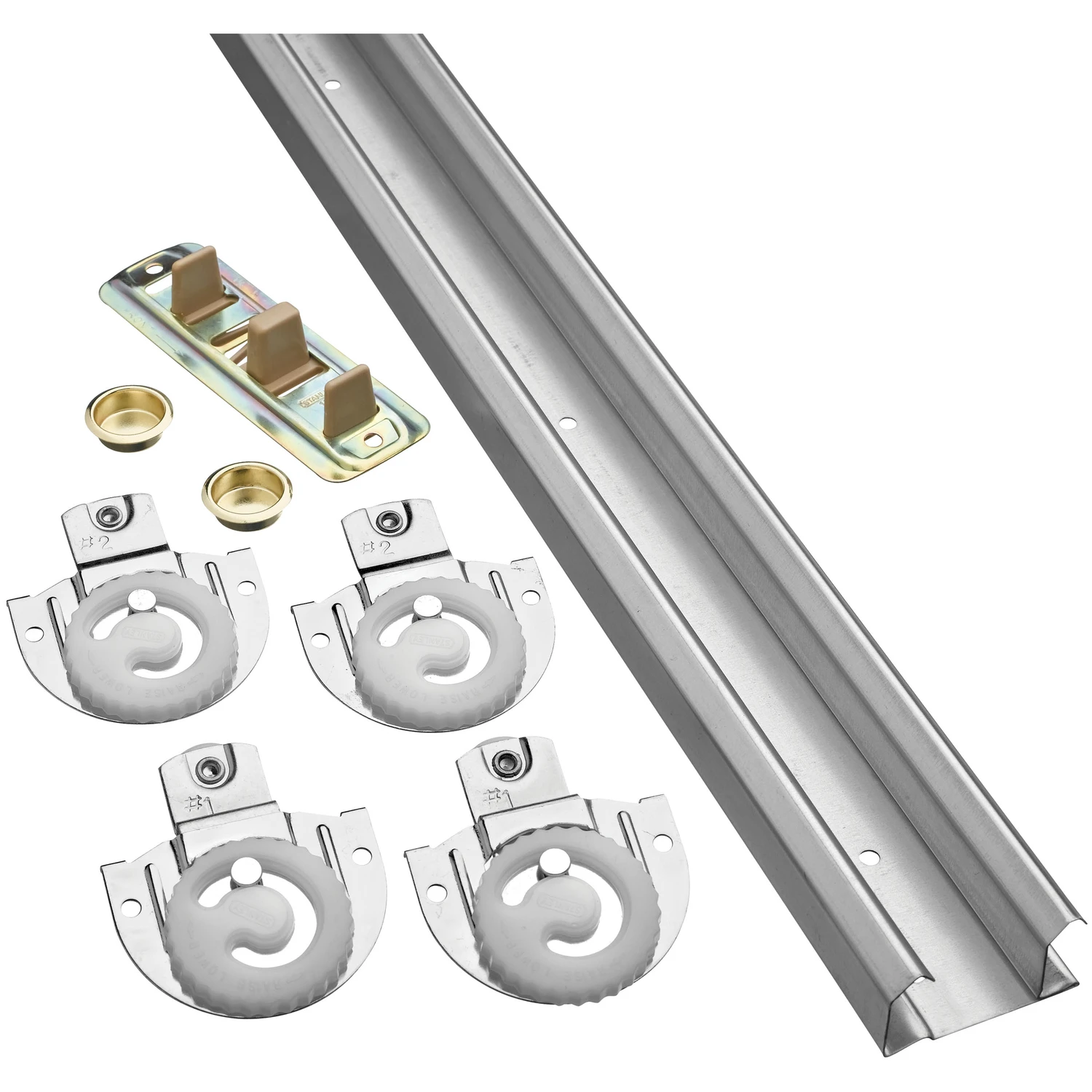 Bypass Sliding Door Hardware Kit, 72 In.