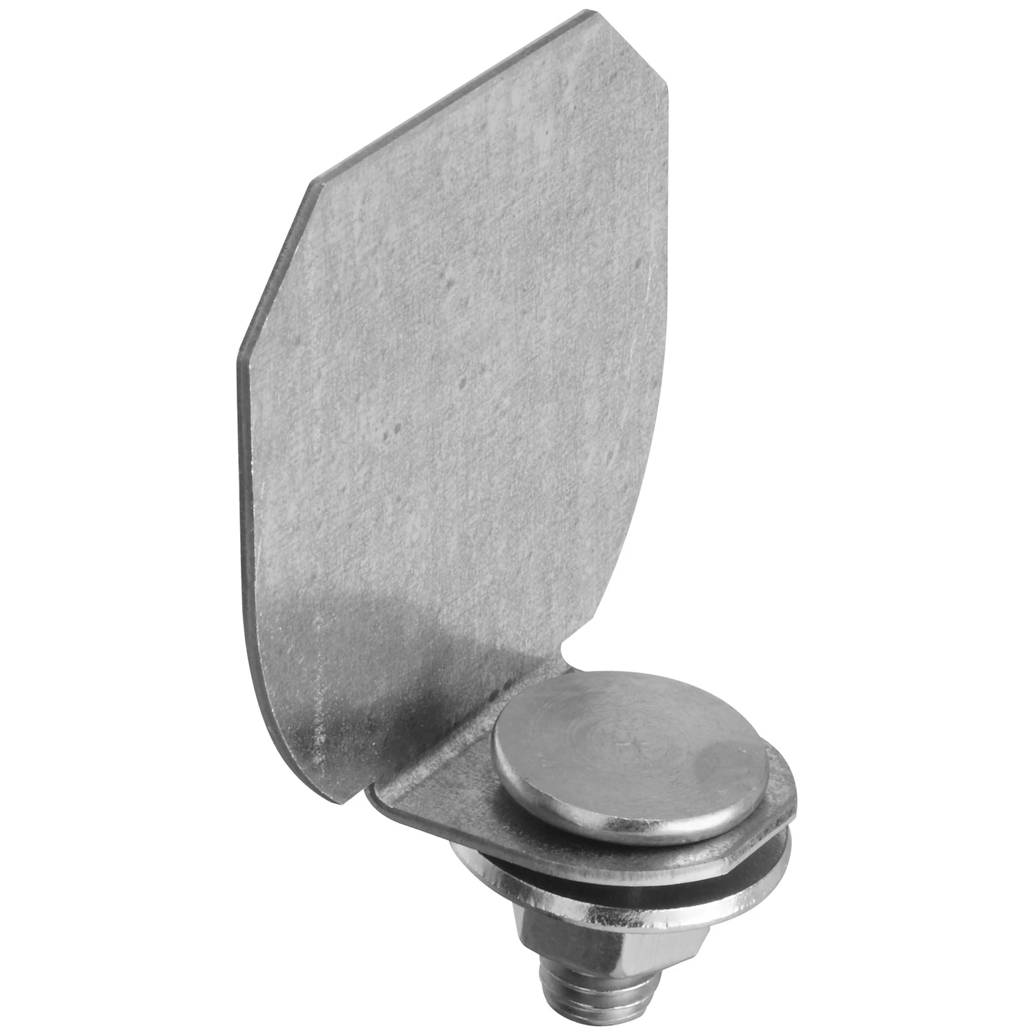 Galvanized Steel Barn Door Rail End Cap with Bolt Nut and Washer Hardware Set