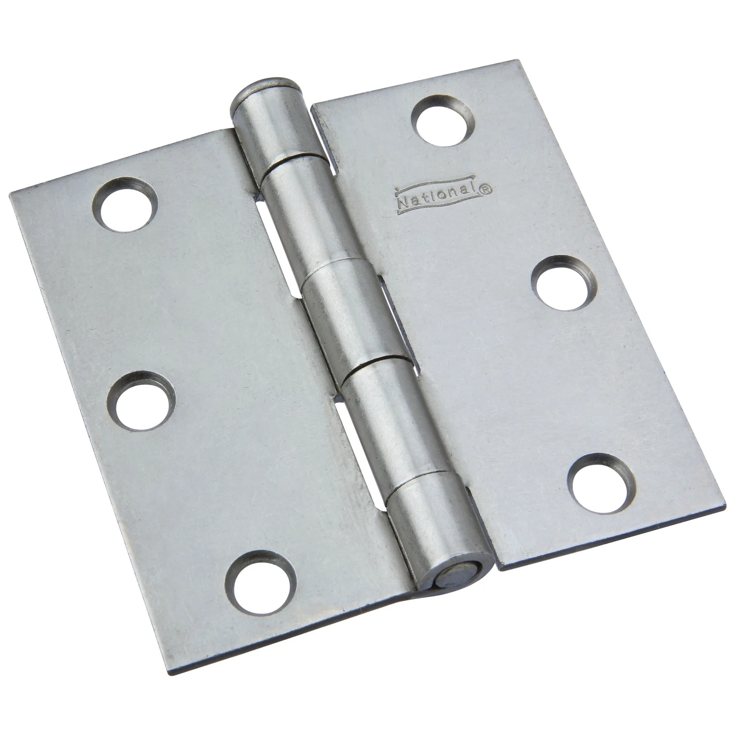 Plain Steel Removable-Pin Broad Hinge, 3 In.