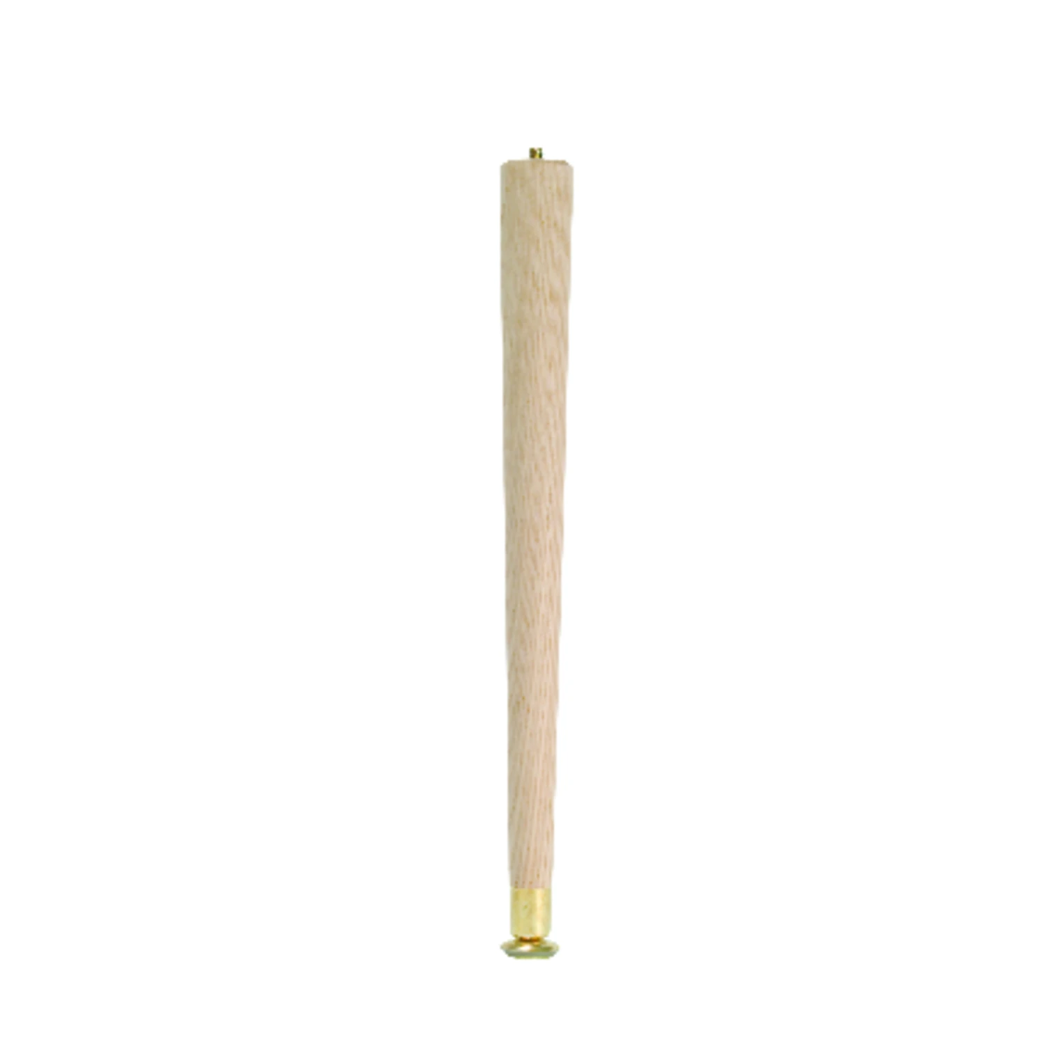 3-1/2 In. Hardwood Round Taper Table Leg With Pre-installed Bolt