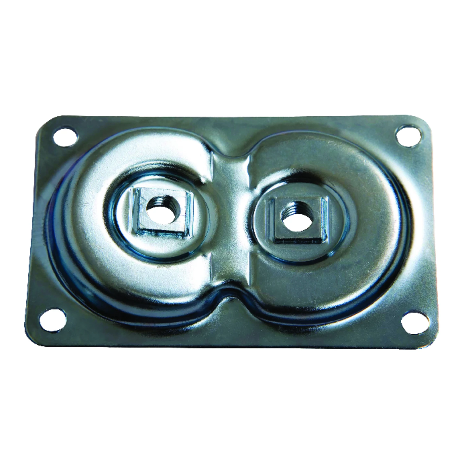 Dual Top Steel Leg Mounting Plate 3-11/16 In. X 2-3/8 In.
