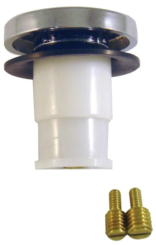 2 In. Universal Touch-toe Bathtub Drain Stopper, Chrome Finish