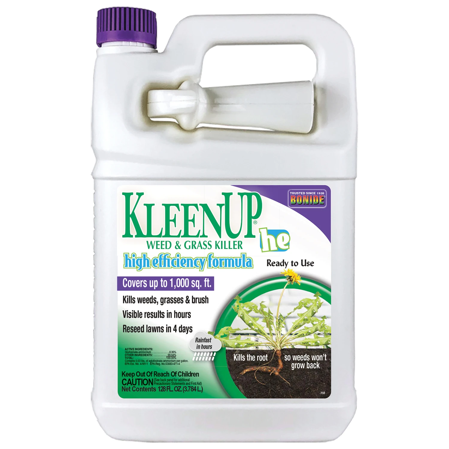 Kleenup High Efficiency 1 Gallon Ready To Use Weed & Grass Killer