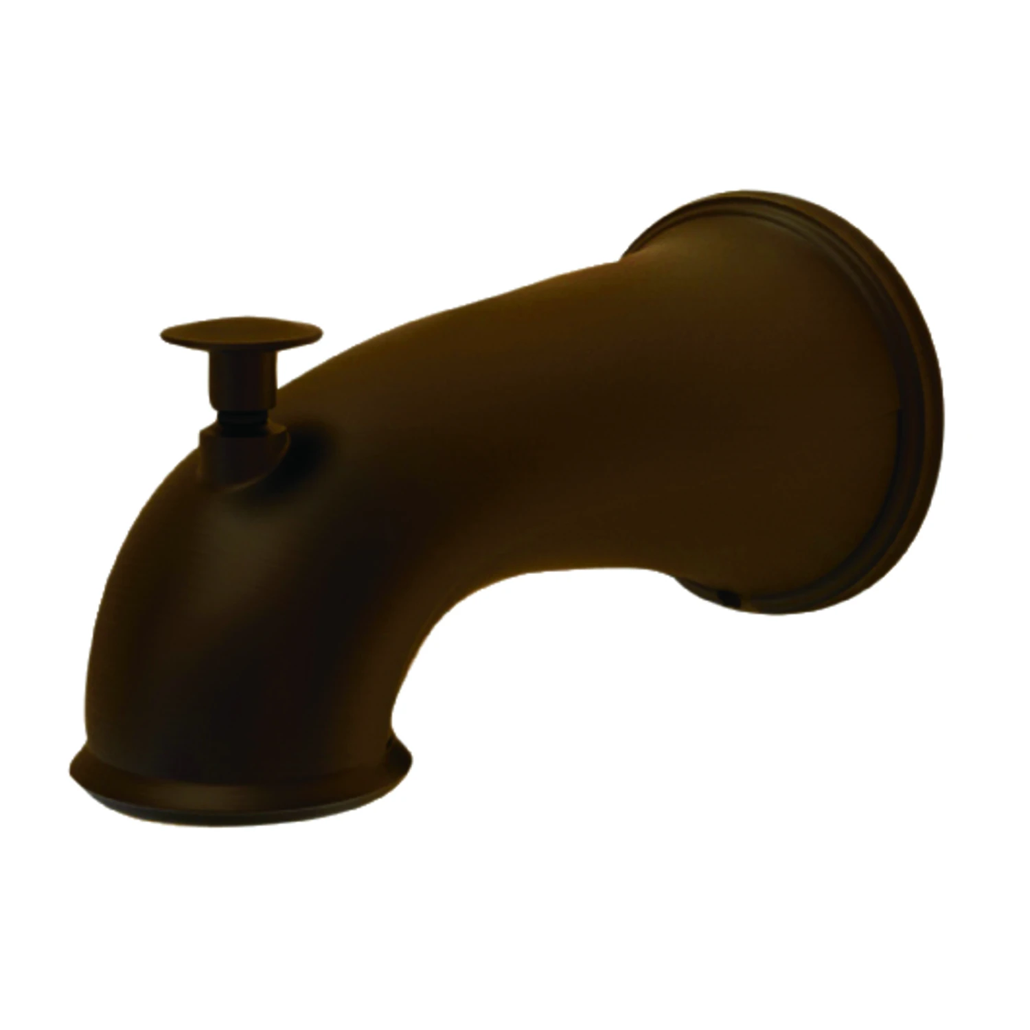 Oil Rubbed Bronze Tub Spout With Diverter, 6 In. Universal Fit