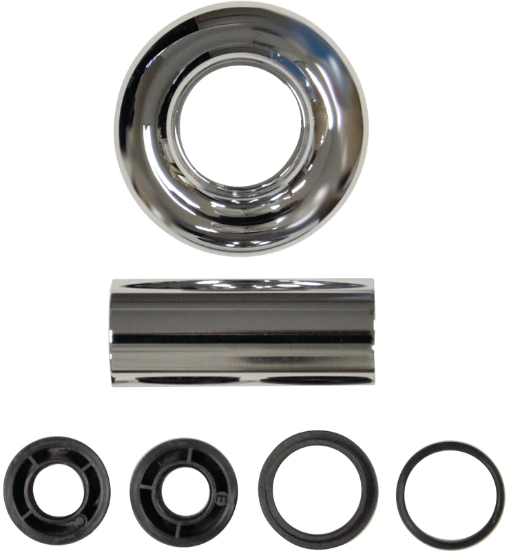 Universal Tub and Shower Flange Set in Chrome Finish