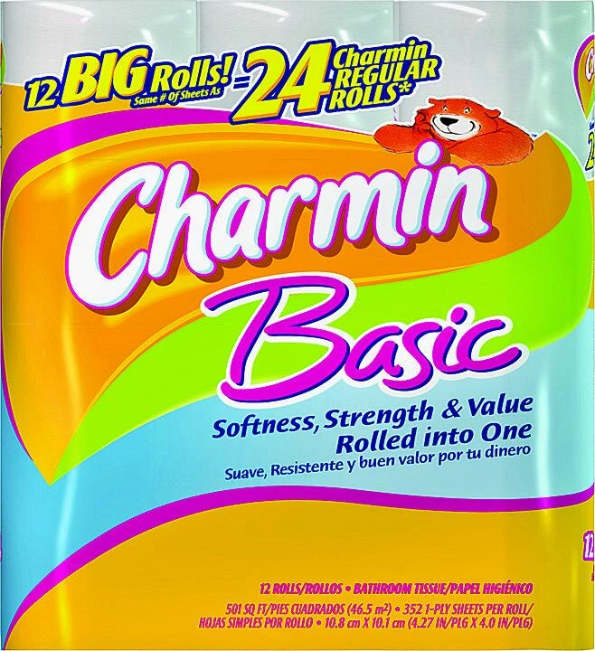 Charmin Essentials Soft Toilet Paper (12 Double Rolls)