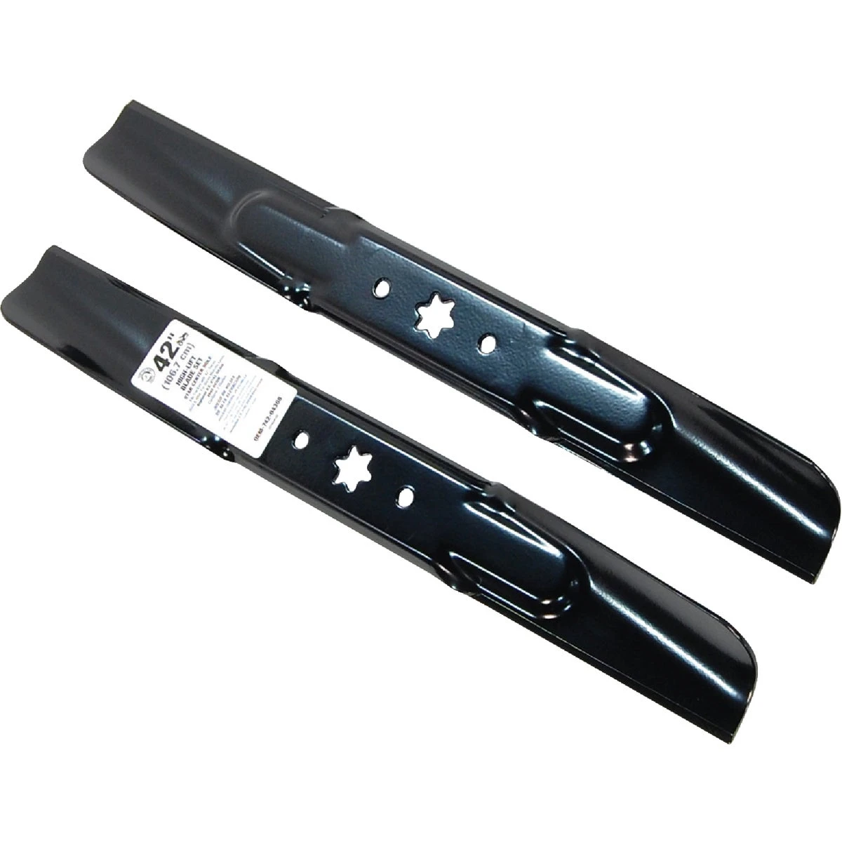 42 In. High-lift Tractor Mower Blade Set For Lawn Tractors