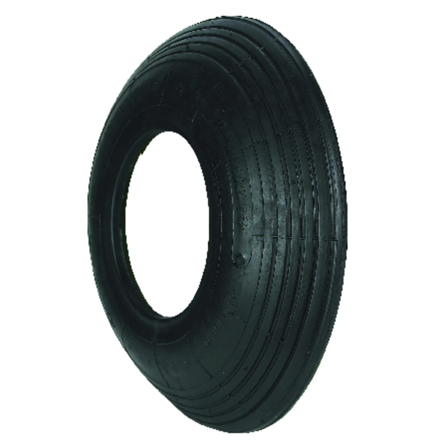 400 X 6 In. Ribbed Wheelbarrow Tire, 2-ply, 500 Lb Load Capacity, 1 Pk