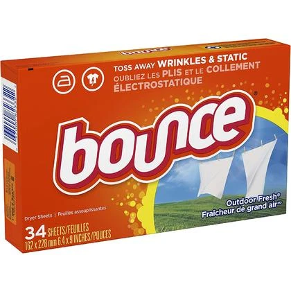 Fabric Softener Dryer Sheets, Wrinkle Fighter, Outdoor Fresh Scent, 34-Ct.