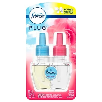 Fade Defy Plug Air Freshener Refill, Downy April Fresh Scent, 0.87 Fl Oz