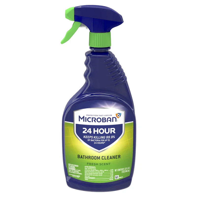 24 Hour Bathroom Cleaner and Sanitizing Spray, Fresh Scent, 32-Fl.oz.