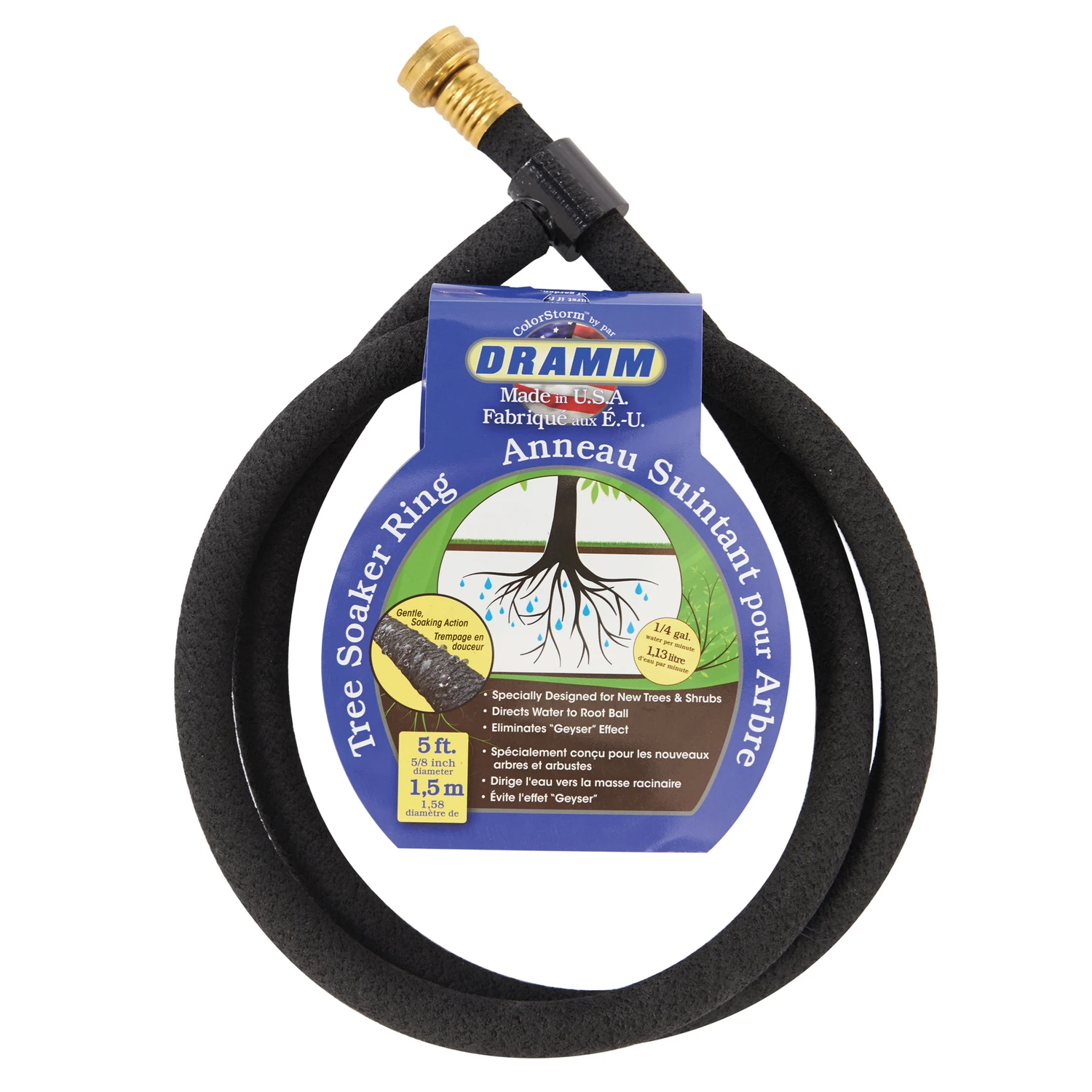 Dramm ColorStorm 5/8 in. D X 5 ft. L Heavy Duty Premium Grade Tree Soaker Ring