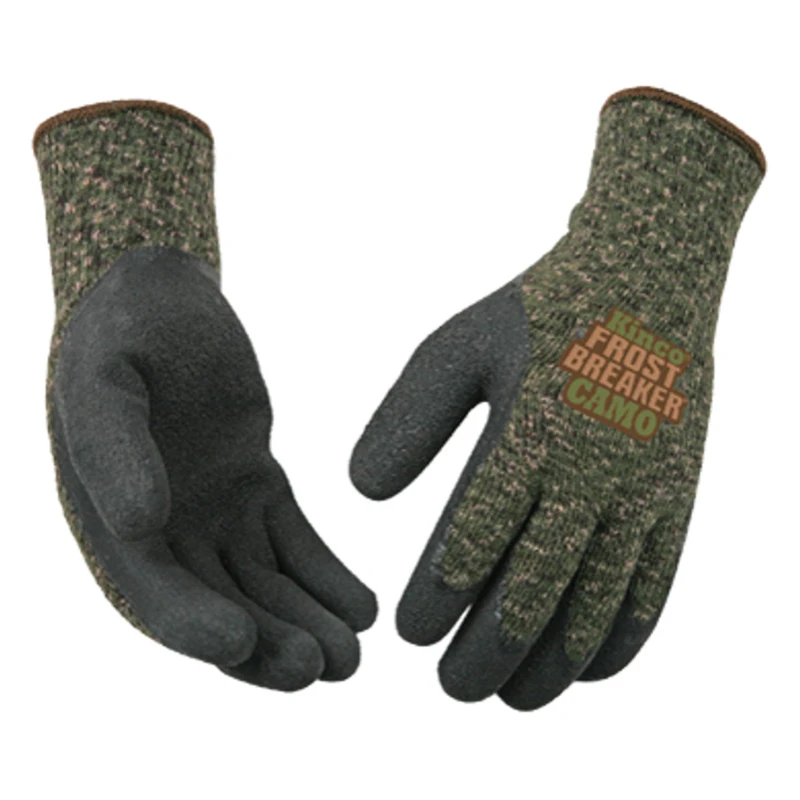 Frost Breaker Men's Indoor/outdoor Thermal Dipped Gloves Camouflage Medium