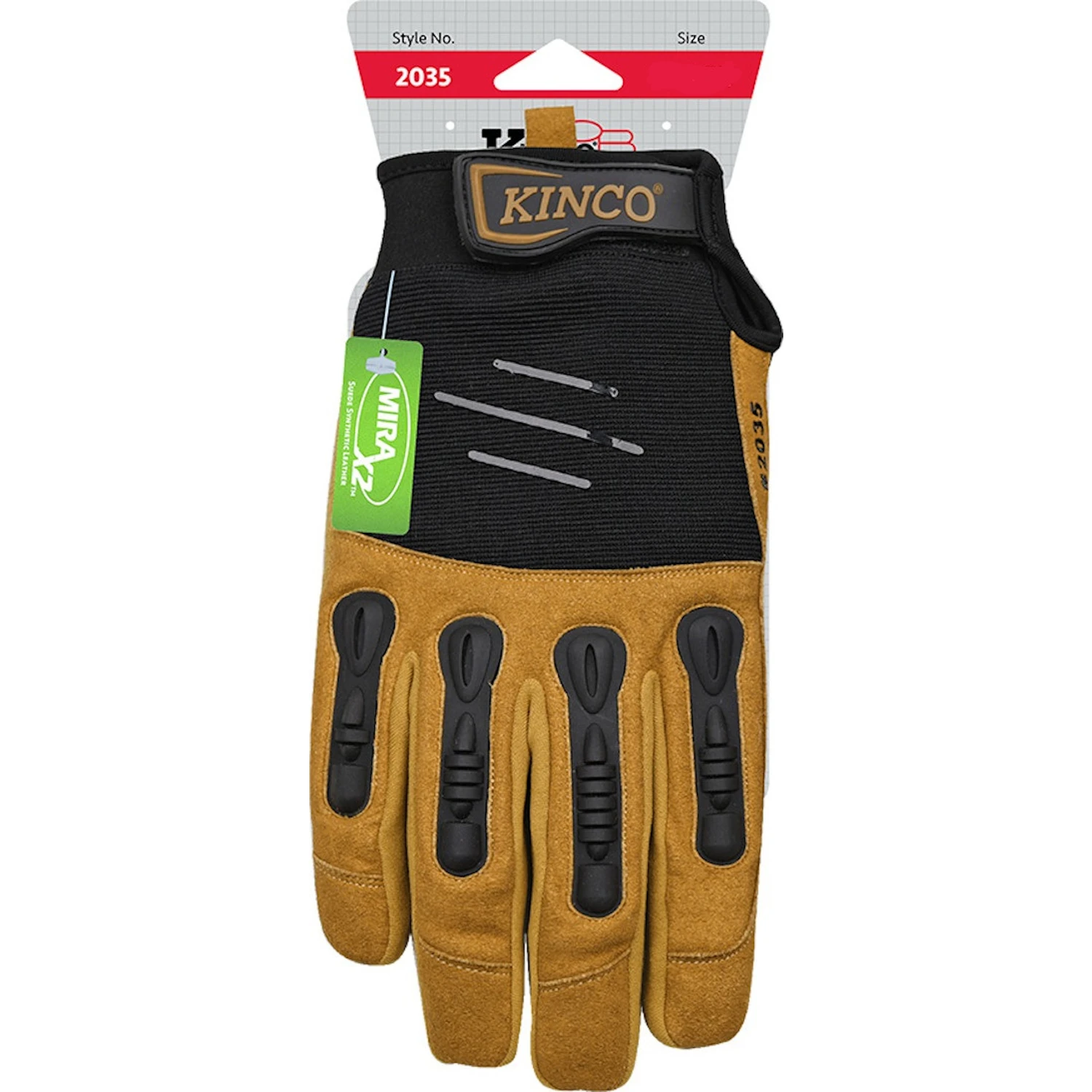 Pro Foreman Men's Medium Black Polyester-spandex Fabric Work Glove 2035-m