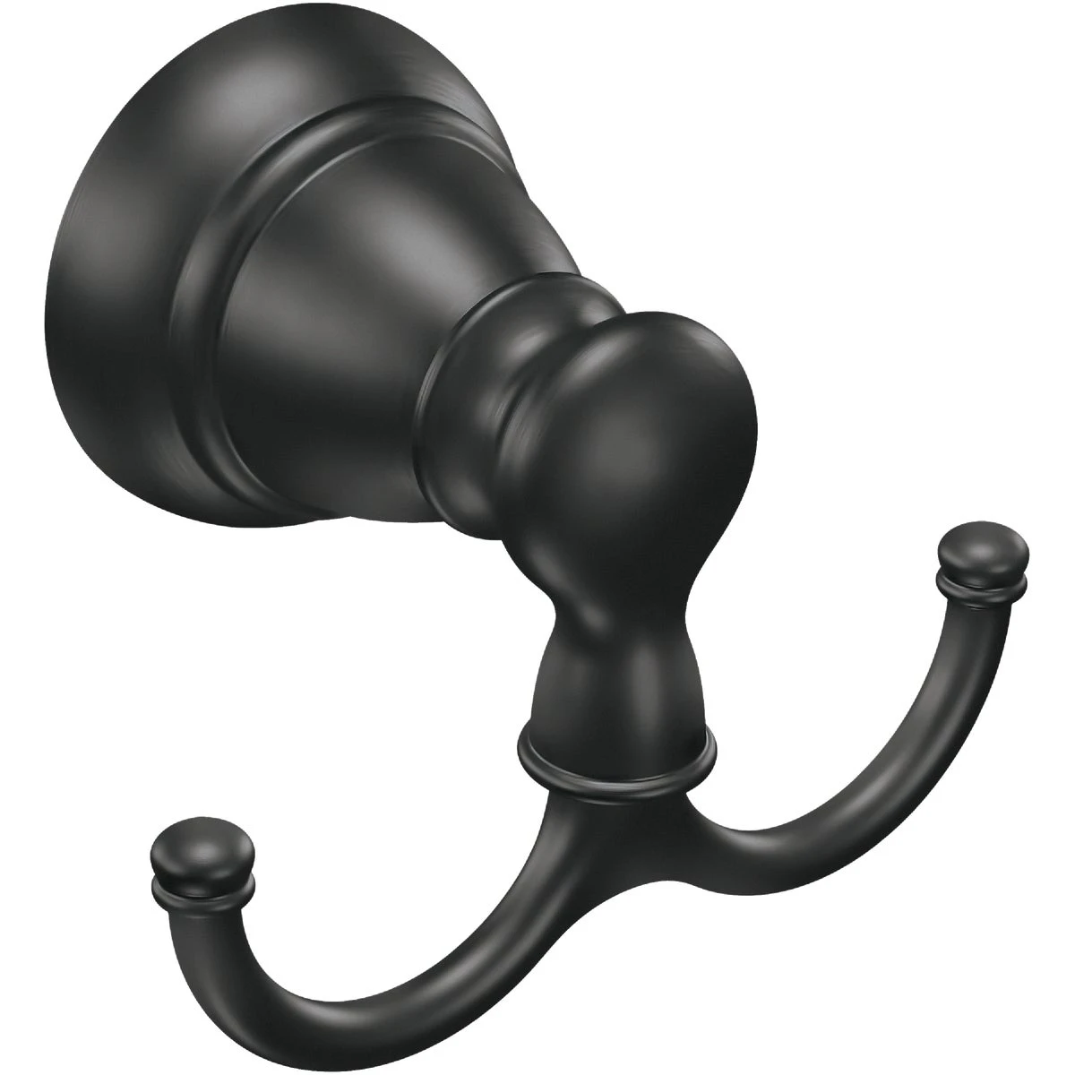 Double Robe Hook, Matte Black