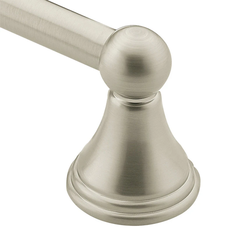 Preston Brushed Nickel Towel Bar, 24 Inch Length, Durable Bathroom Accessory
