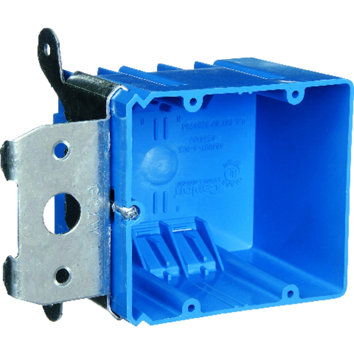 2-gang Adjustable Pvc Outlet Box, 34 Cu. In. Capacity, Model B234adj