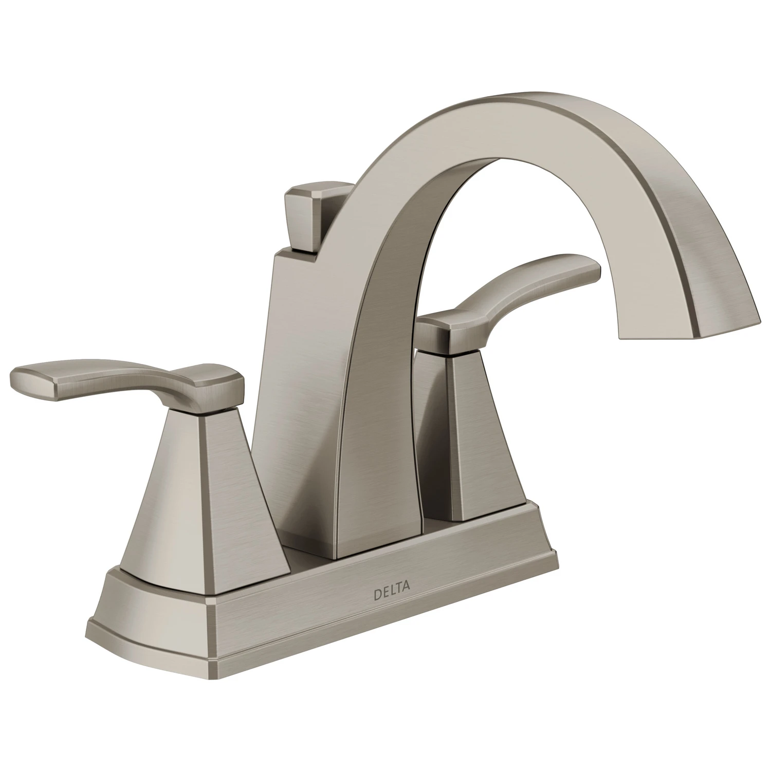 Flynn Stainless Steel 2-handle 4 In. Centerset Bathroom Faucet With Pop-up
