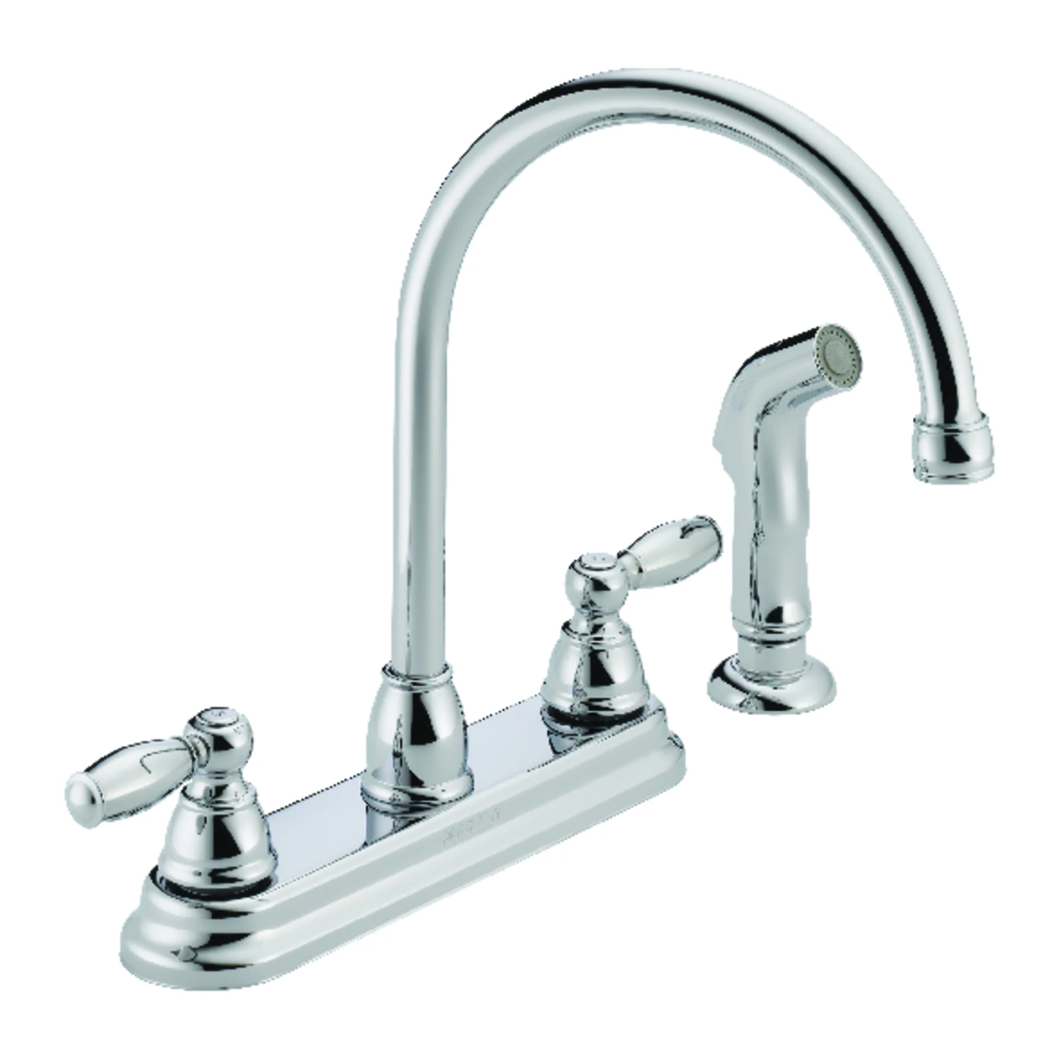 Claymore 2-handle Chrome Kitchen Faucet With Side Spray, Model P299575lf