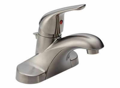 Stainless Steel 1-handle 4 In. Centerset Bathroom Faucet With Pop-up