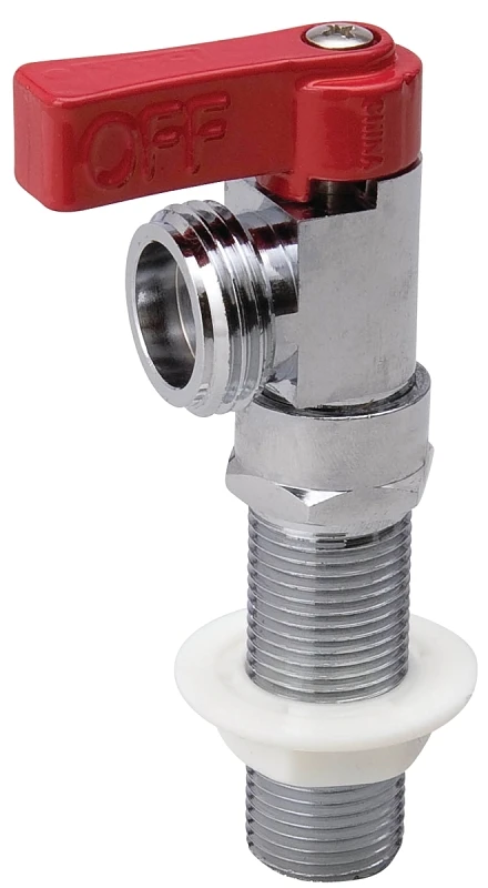 1/2 In. Sweat X 3/4 In. Ht Outlet Washing Machine Valve - Chrome-plated Brass