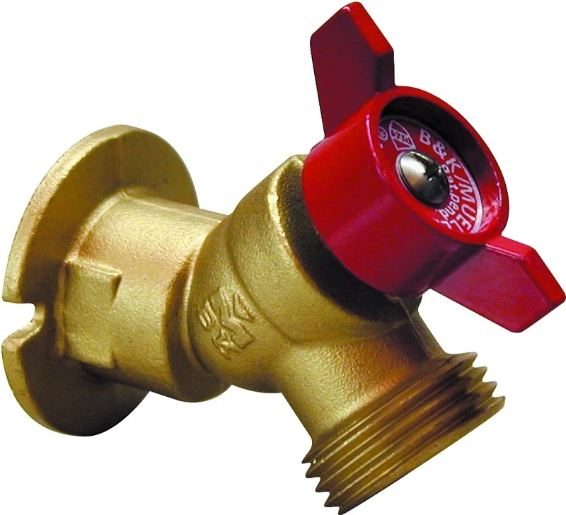 Flanged Sillcock with Quarter-Turn Valve, 3/4 Inch Female Iron Pipe Thread