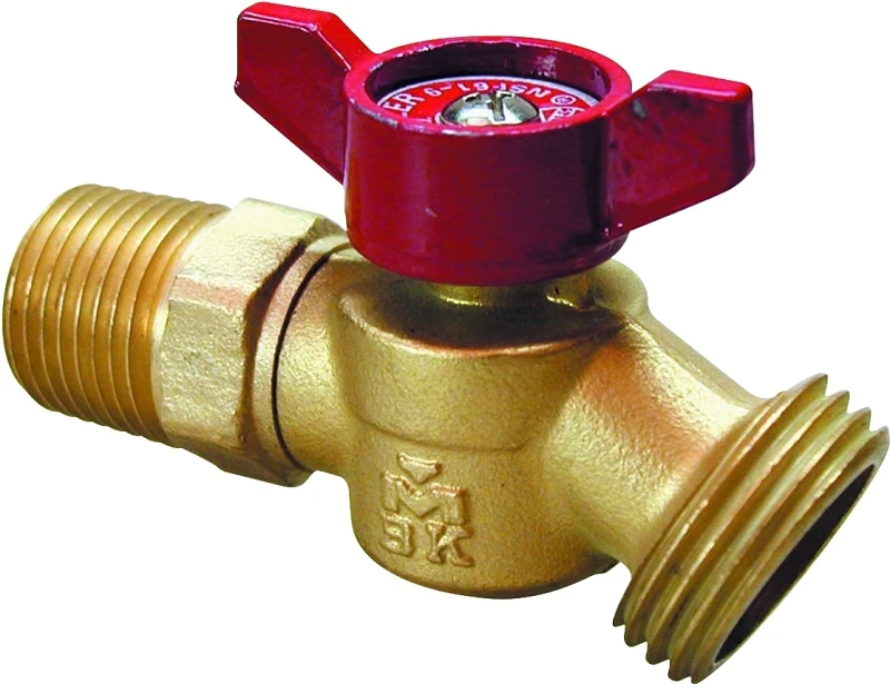 No-Kink Hose Bibb with 3/4 Inch Male Iron Pipe Thread Connection