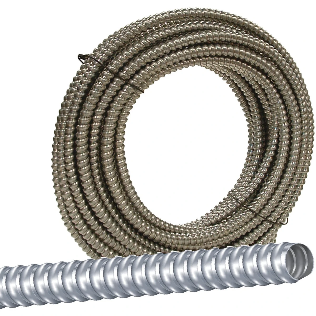 3/8 In. X 100 Ft. Aluminum Flexible Metal Conduit - Ul Listed