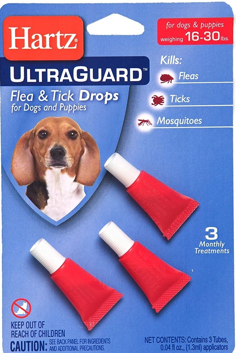 UltraGuard Dual-Action Topical Flea & Tick Drops, 15-30 Lb. Dogs, 3-Pk.
