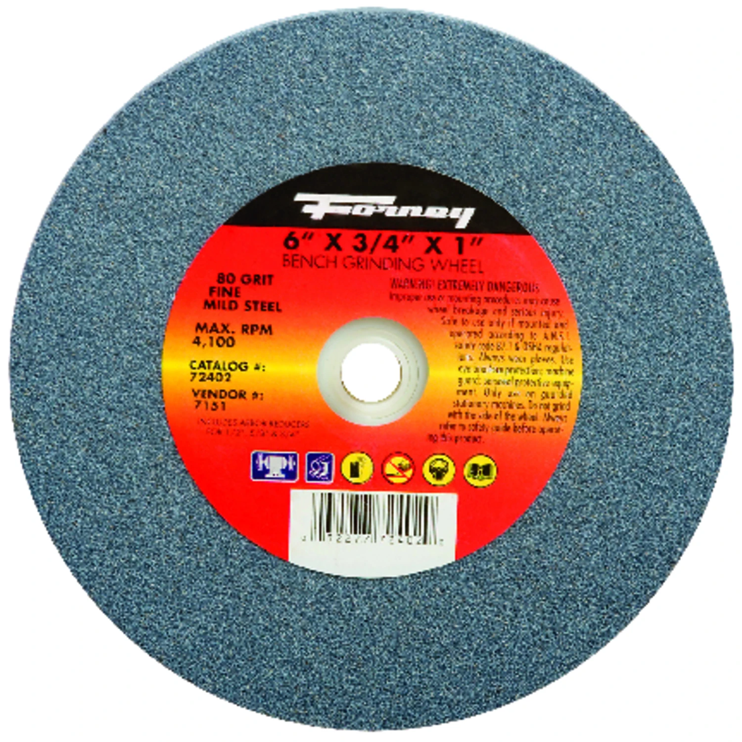 6 In. Adjustable Bench Grinding Wheel - 1/2 In., 5/8 In., 3/4 In., 1 In.