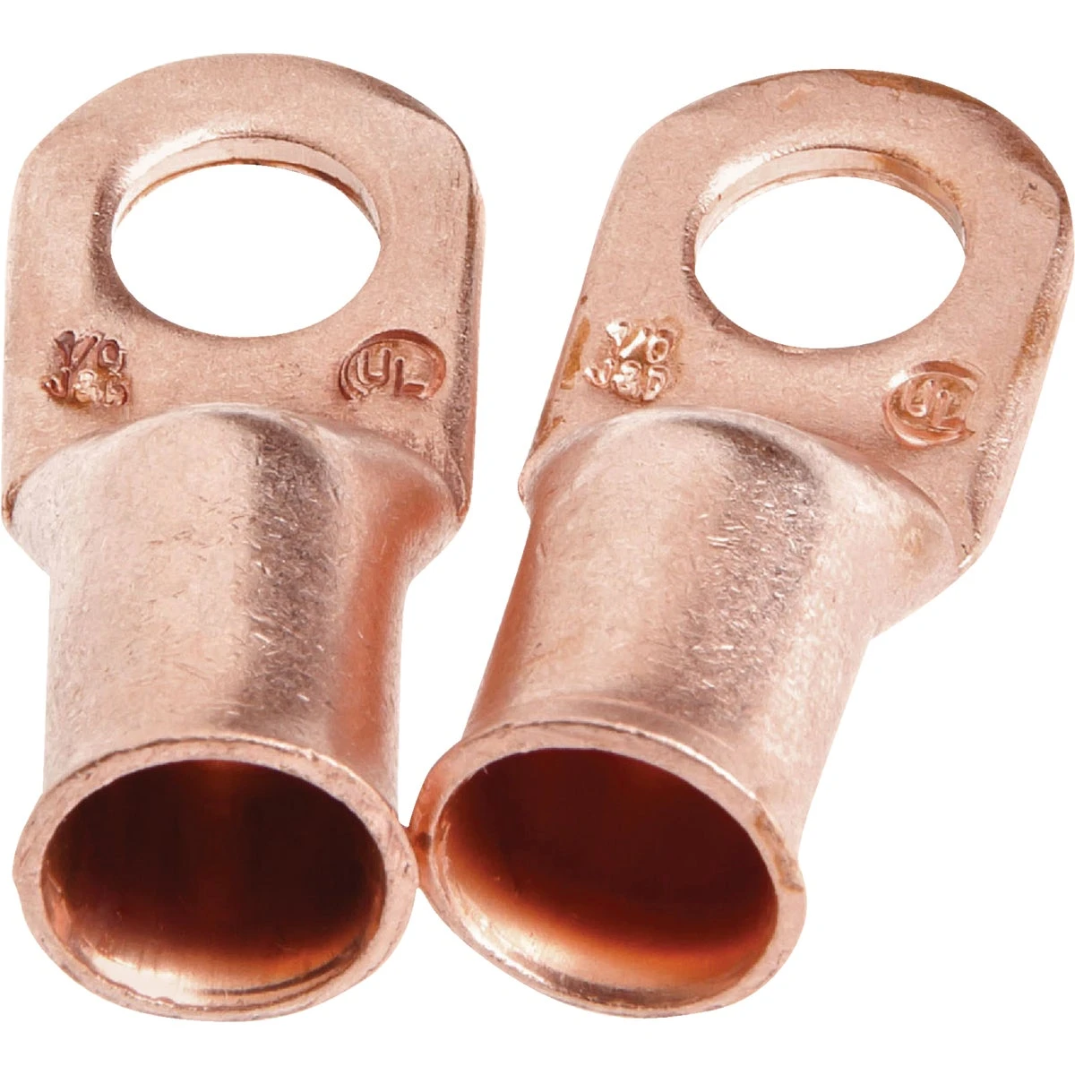#1/0 Cable X 3/8 In. Stud Copper Cable Lug (2-pack) - Premium Quality