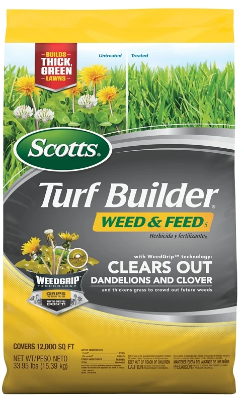 Weed & Feed 35.7 Lb. Lawn Fertilizer For 12,000 Sq. Ft.