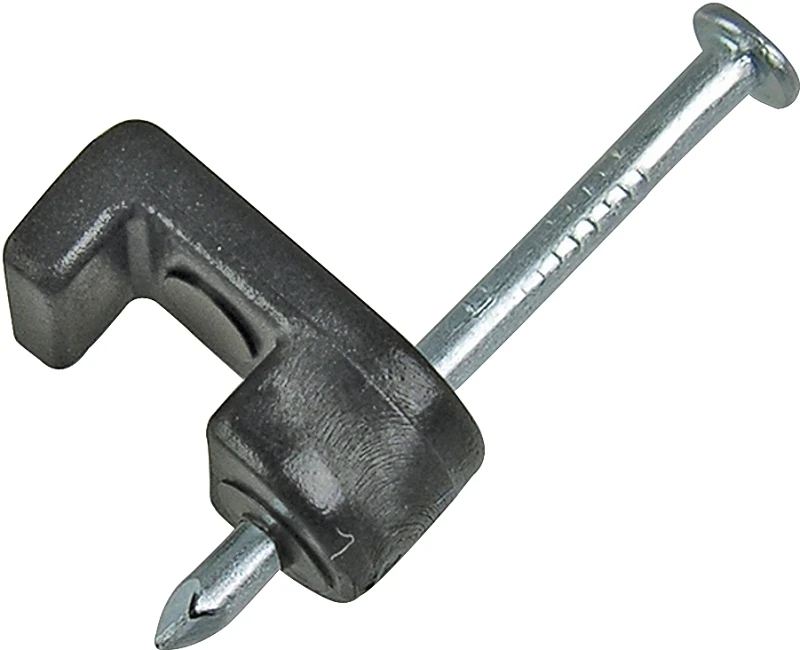 Low-Voltage Cable Staple, Black, 3/16-In., 100-Pk.